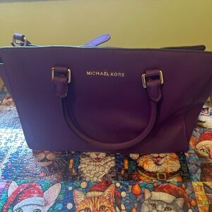 Michael kors purple handbag